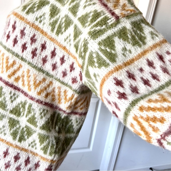 Vintage ICE SHEEP Icelandic 100% New Wool Crew Neck Pullover Sweater—SZ. Med - Picture 6 of 17